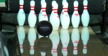 Bowling Shoes Feature - Ball about to Strike