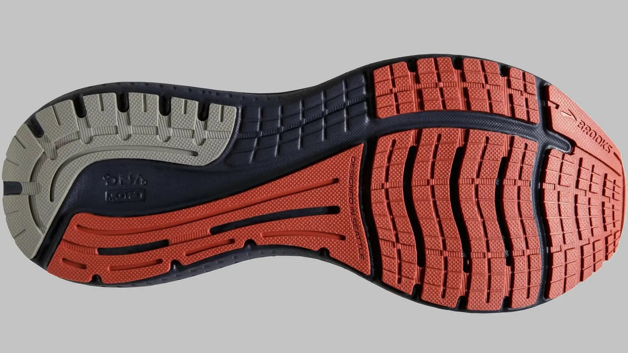 Close up view of the Flex Grooves on the outsole.