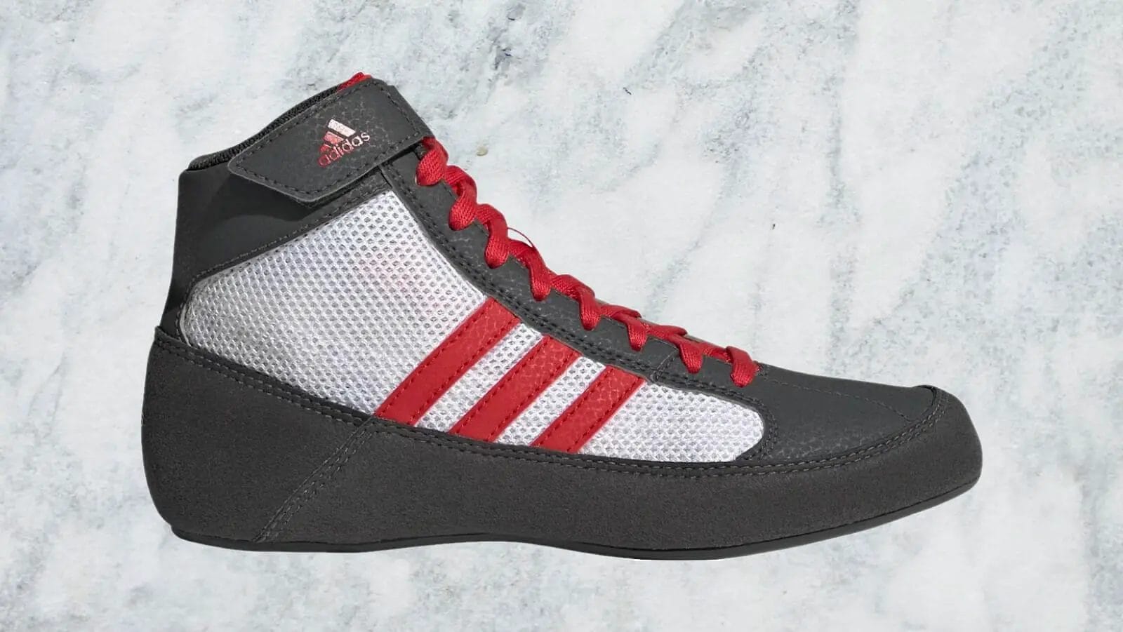 adidas HVC 2 red and grey shoes for mat work.